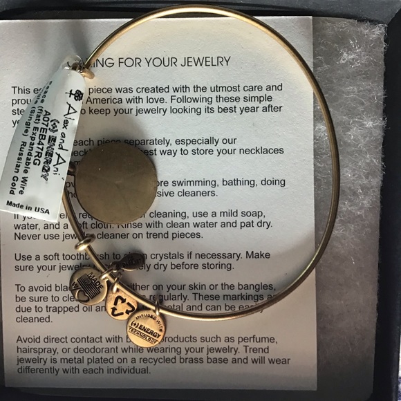 ALEX AND ANI PEACE (FLAT) EXPANDABLE BANGLE NWT - Picture 2 of 4